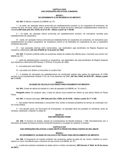 DECRETO NÂº 8321, DE 30 DE ABRIL DE 1998. - SEFIN