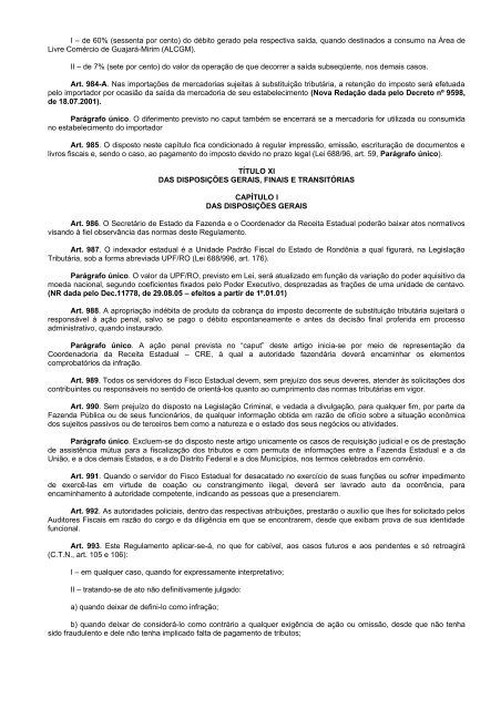 DECRETO NÂº 8321, DE 30 DE ABRIL DE 1998. - SEFIN