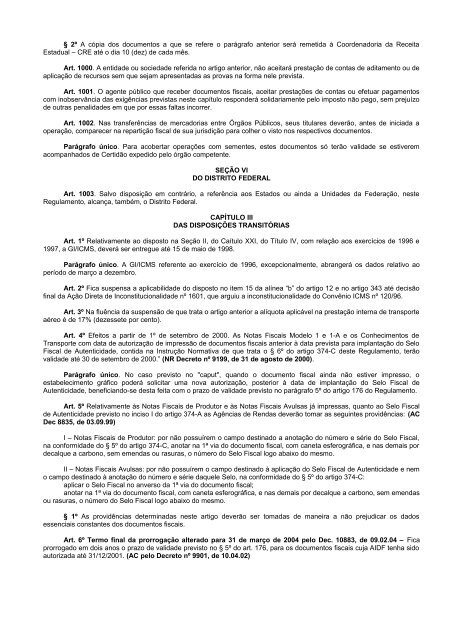 DECRETO NÂº 8321, DE 30 DE ABRIL DE 1998. - SEFIN