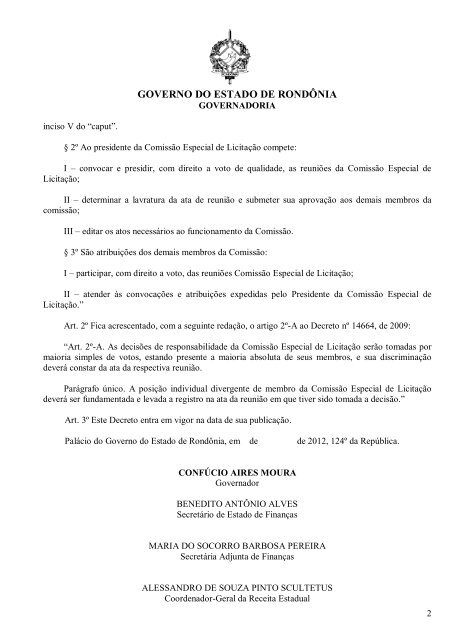 Decreto 17141/2012 - SEFIN