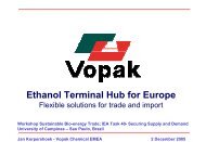 Ethanol Terminal Hub for Europe - IEA Bioenergy Task 40