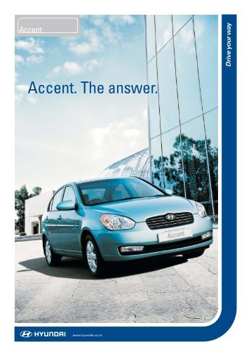 AG195 Accent Brochure 1.9 - Extranet - Hyundai