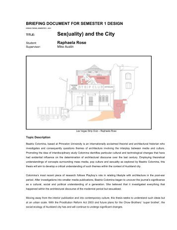 Sex(uality) and the City - MArch(Prof) 2013ThesisWork