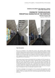 cinematic thoroughfare: perceptual narrative of the everyday