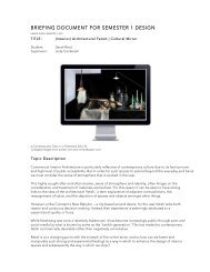 (Interior) Architectural Fetish | Cultural Mirror - MArch(Prof ...