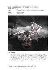 BRIEFING DOCUMENT FOR SEMESTER 1 DESIGN Responsive ...