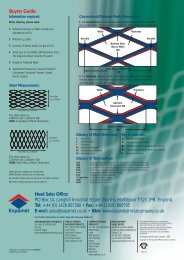 Stock Range - The Expanded Metal Company