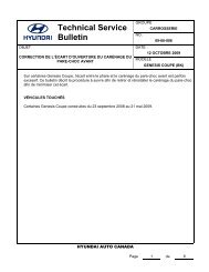 Technical Service Bulletin - Hyundai Canada