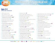 Scholastic's Summer Challenge Book List - Scholastic Media Room