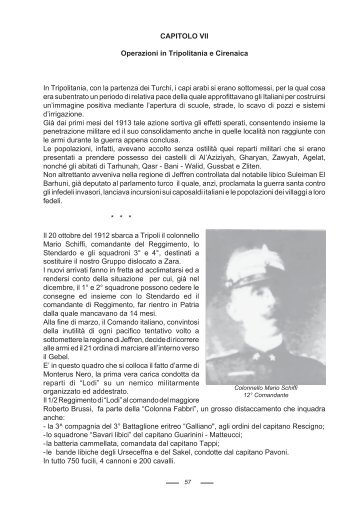 Capitolo VII - Le Operazioni in Tripolitania e Cirenaica