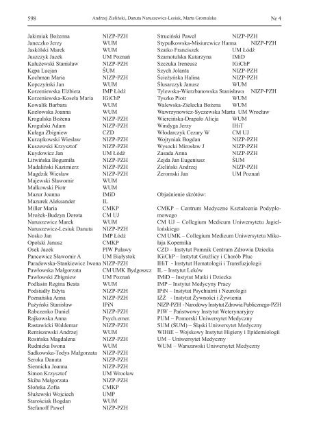 PrzeglÄ…d Epidemiologiczny - PaÅ„stwowy ZakÅ‚ad Higieny