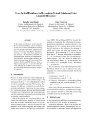 From Lexical Entailment to Recognizing Textual Entailment Using ...