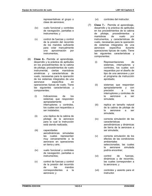 LAR 142 - ICAO