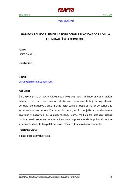 importancia de los habitos saludables en el trabajo