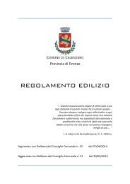 REGOLAMENTO EDILIZIO - Comune di Calenzano