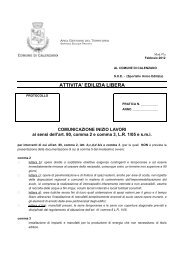 ATTIVITA' EDILIZIA LIBERA - Comune di Calenzano