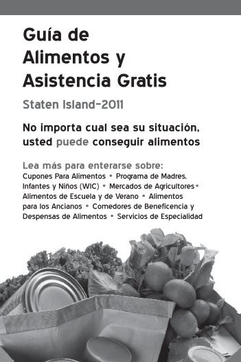 GuÃ­a de Alimentos y Asistencia Gratis - New York City Coalition ...