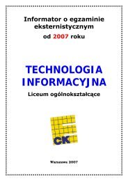 TECHNOLOGIA INFORMACYJNA - Centralna Komisja Egzaminacyjna