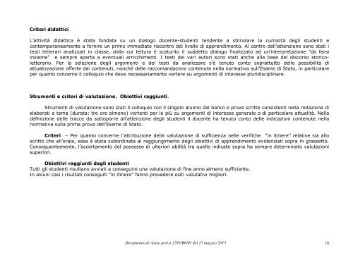 DOCUMENTO 15 maggio 2013 sez. E.pdf - Liceomanara.it