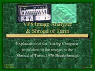 SEAM VP8 Image Analyzer Presentation - ShroudNM.com