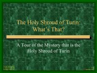 The Holy Shroud of Turin, What's That? - ShroudNM.com