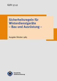 Sicherheitsregeln für Winterdienstgeräte - Bau und Ausrüstung