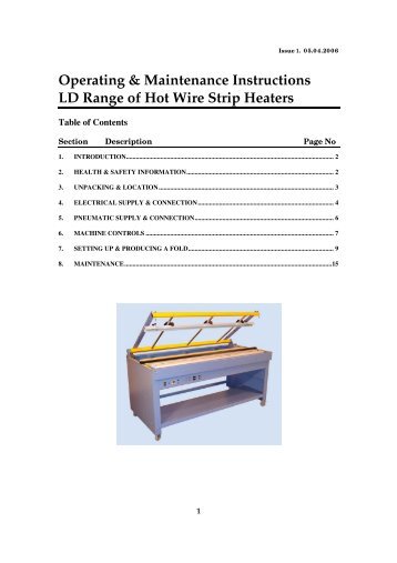 LD Range of Hot Wire Strip Heaters - C R Clarke