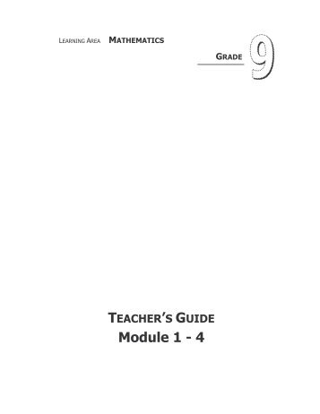 TG_Math_Gr 9 _ m1-4.pdf - Maths Excellence