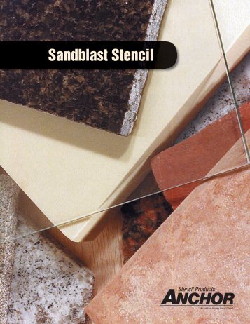 Sandblast Stencil Brochure from Manufacturer - J Walker Sign Supply