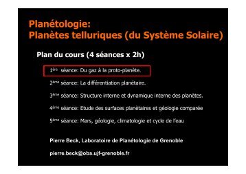 Cours 1 - Institut de Planétologie et d'Astrophysique de Grenoble