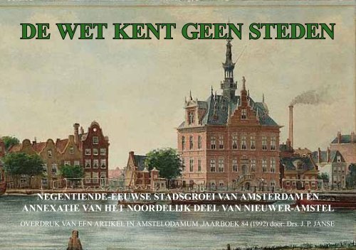 De wet kent geen steden, Drs. J. P. Janse, 1992 - theobakker.net