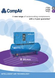 A new range of reciprocating compressors with a 3-year guarantee*