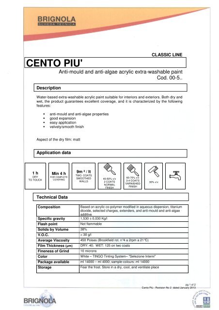 CENTO PIU' - Brignola