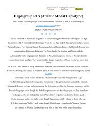 Haplogroup R1b (Atlantic Modal Haplotype) - waughfamily.ca