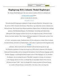 Haplogroup R1b (Atlantic Modal Haplotype) - waughfamily.ca