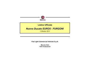 Nuovo Ducato EURO5 - FURGONI - fiat professional press