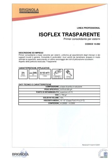 ISOFLEX TRASPARENTE - Brignola