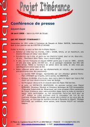 Conférence de presse - Projet Itinérance - Free