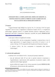 Istruzioni per la compilazione del modulo di adesione - Banca d'Italia