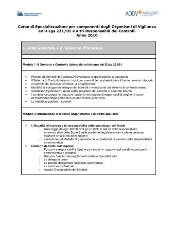 Programma 2010.pdf - Aodv231.it