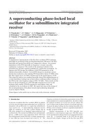 A superconducting phase-locked local oscillator for a ... - Cplire.ru