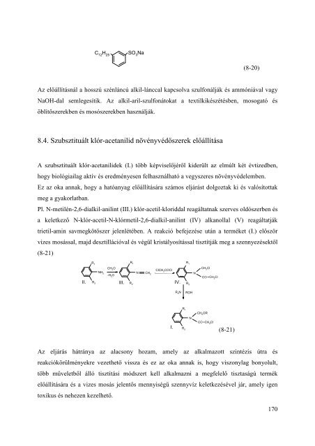 Vegyipari Ã©s PetrolkÃ©miai TechnolÃ³giÃ¡k Szerves KÃ©miai TechnolÃ³gia