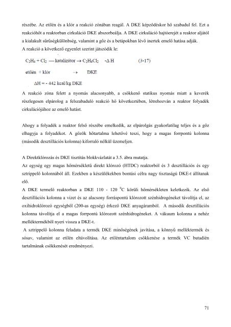 Vegyipari Ã©s PetrolkÃ©miai TechnolÃ³giÃ¡k Szerves KÃ©miai TechnolÃ³gia