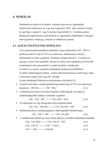 Vegyipari Ã©s PetrolkÃ©miai TechnolÃ³giÃ¡k Szerves KÃ©miai TechnolÃ³gia