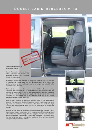 Mercedes Vito - DoubleCabin - by Snoeks Automotive