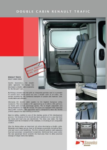 Renault Trafic - DoubleCabin - by Snoeks Automotive