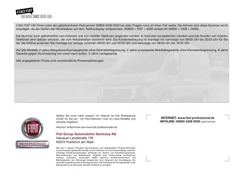 Preisliste - Fiat Professional