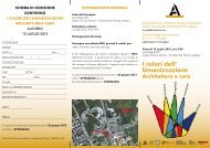 Programma e iscrizione per crediti ECM - FacoltÃ  di Architettura