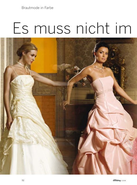 Brautmode Einleitung Sw Musterseite Swiss Wedding