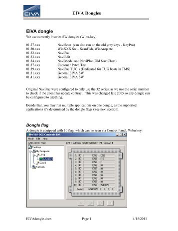 EIVA dongles - download - Eiva
